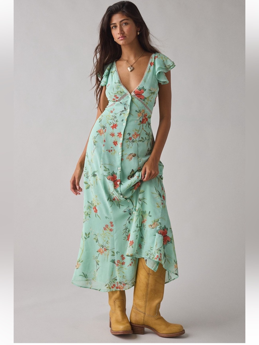 Kimchi Blue Ruffled Romance Dress